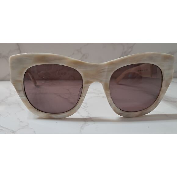 NEW Gwen Stefani L.A.M.B.  Tan & Cream Frame / Pink  Lens Women's Sunglasses - Picture 1 of 8
